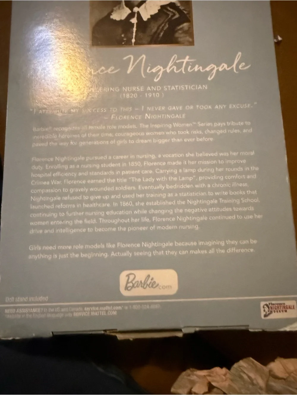 Barbie Inspiring Women Florence Nightingale Collectible Doll New Signature
